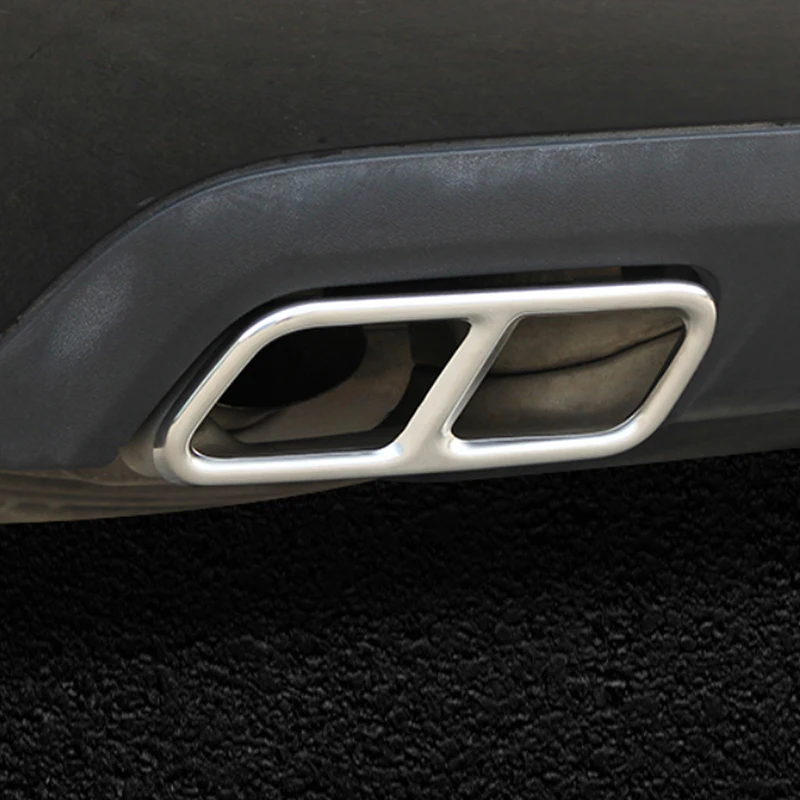 CarManGo For Mercedes Benz R-Class 2014-2017 Car Tail Pipes Exhaust Pipe Cover Trim Frame Sticker Chrome Exterior Accessories | Автомобили