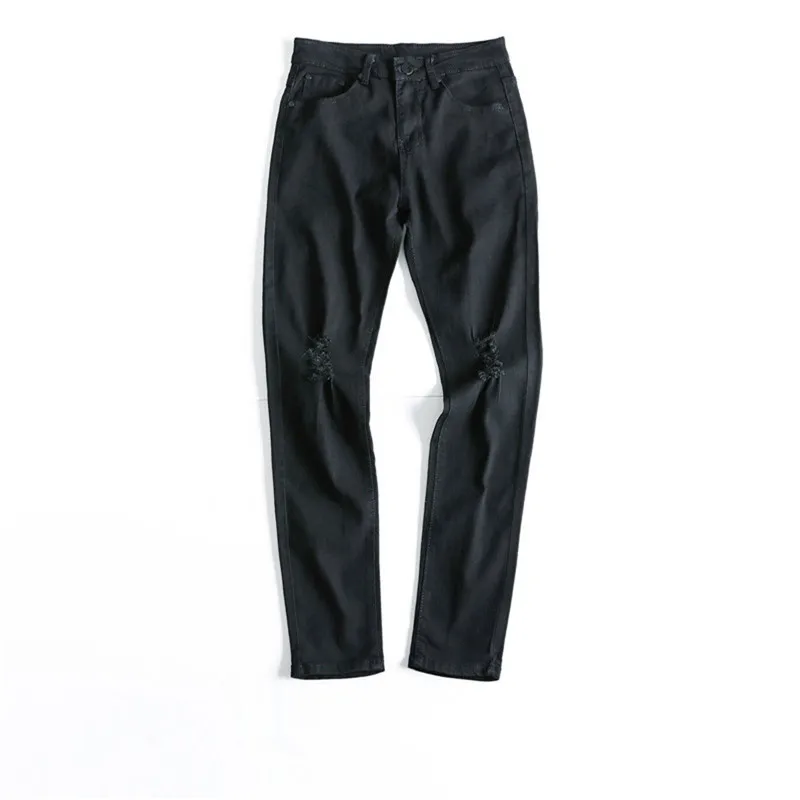 

Men's Jeans Slim Solid Casual Pants