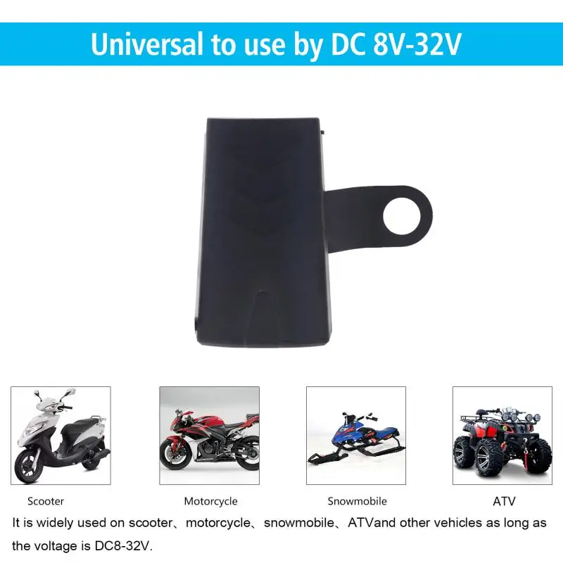 

QC3.0 USB Motorcycle Charger Waterproof Dual USB 8-32V Power Supply Adapter Universal Charge For Phone Motorbike Accessories