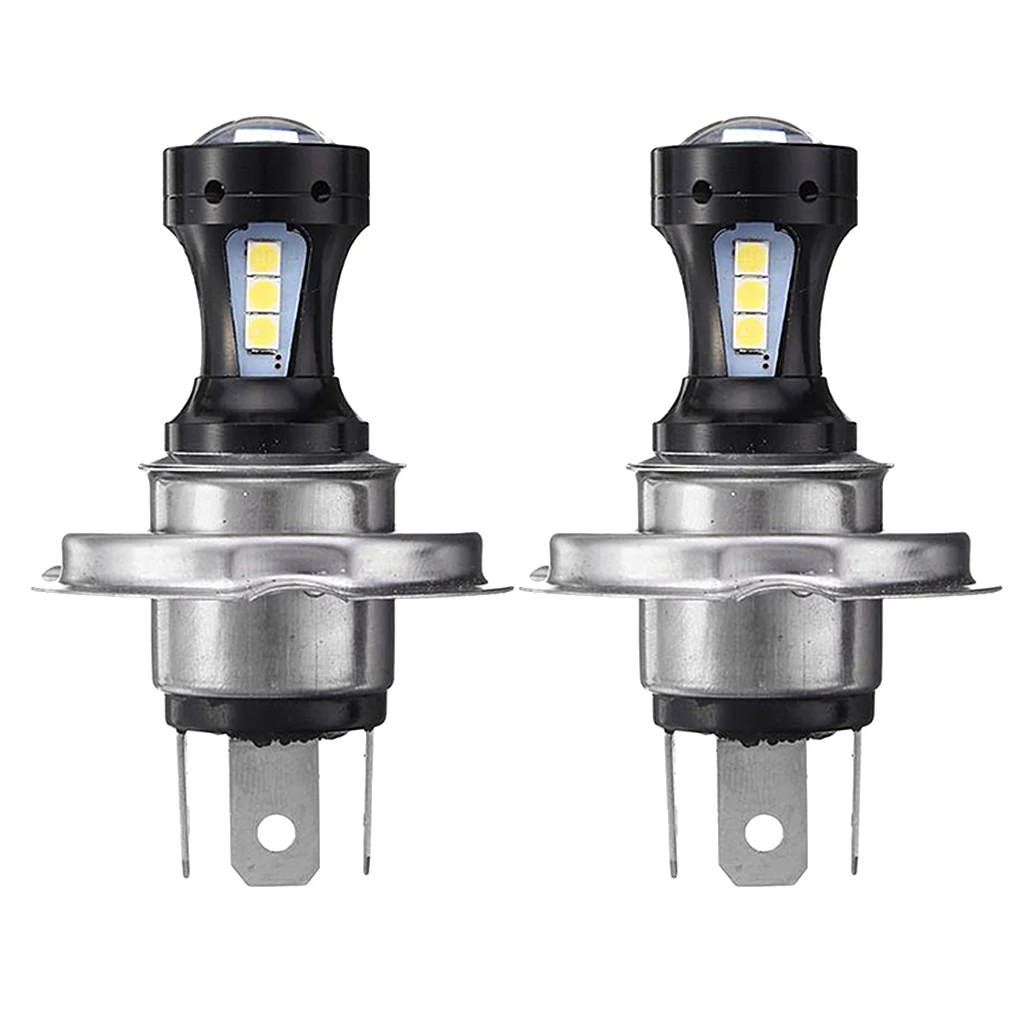 

2 шт. H4 18SMD светодиодный светильник для противотуманных фар, дневные ходовые белые лампы 6000K 12V DC алюминиевый корпус для ДХО, противотуманный ...