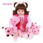 Кукла новорожденная NPKDOLL, 18 дюймов, новая силиконовая кукла, милая мягкая виниловая кукла-сюрприз, рождественский подарок для детей, lol