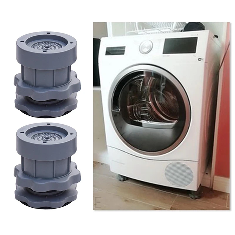 

4pcs Noise Cancelling Support Balance Fixed Anti Vibration Non Slip Shockproof Universal Washer Dryer Washing Machine Foot Pad