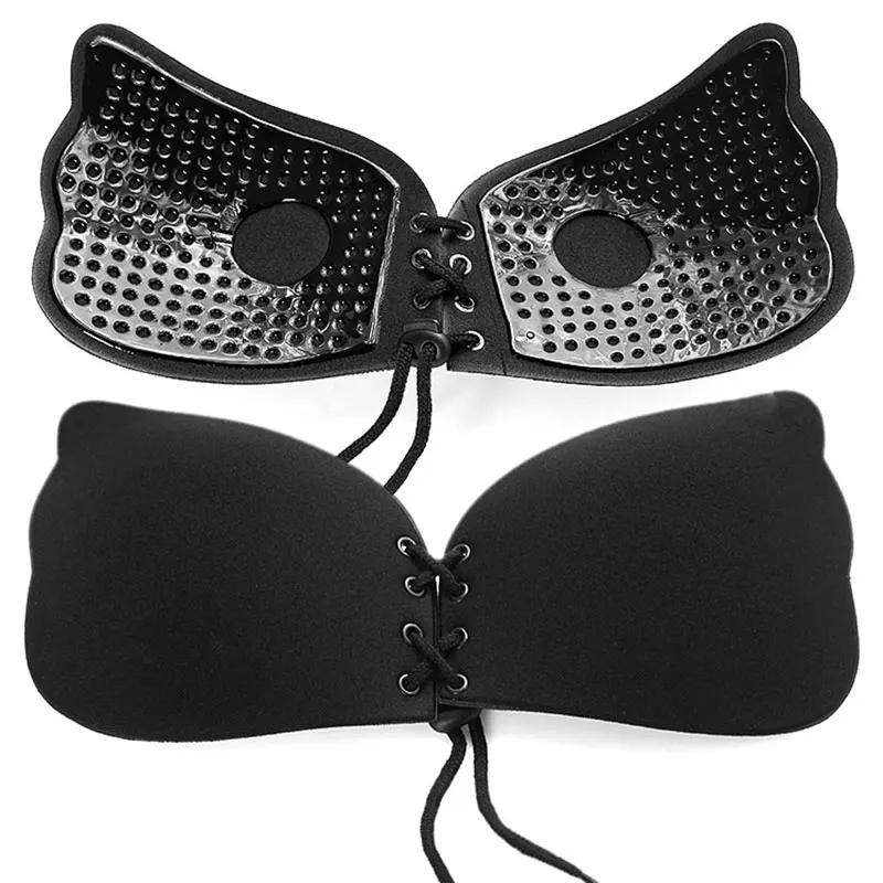 Без бретелек Самоклеющиеся Бюстгальтер ниппель груди пасты Обложка бюстгальтер