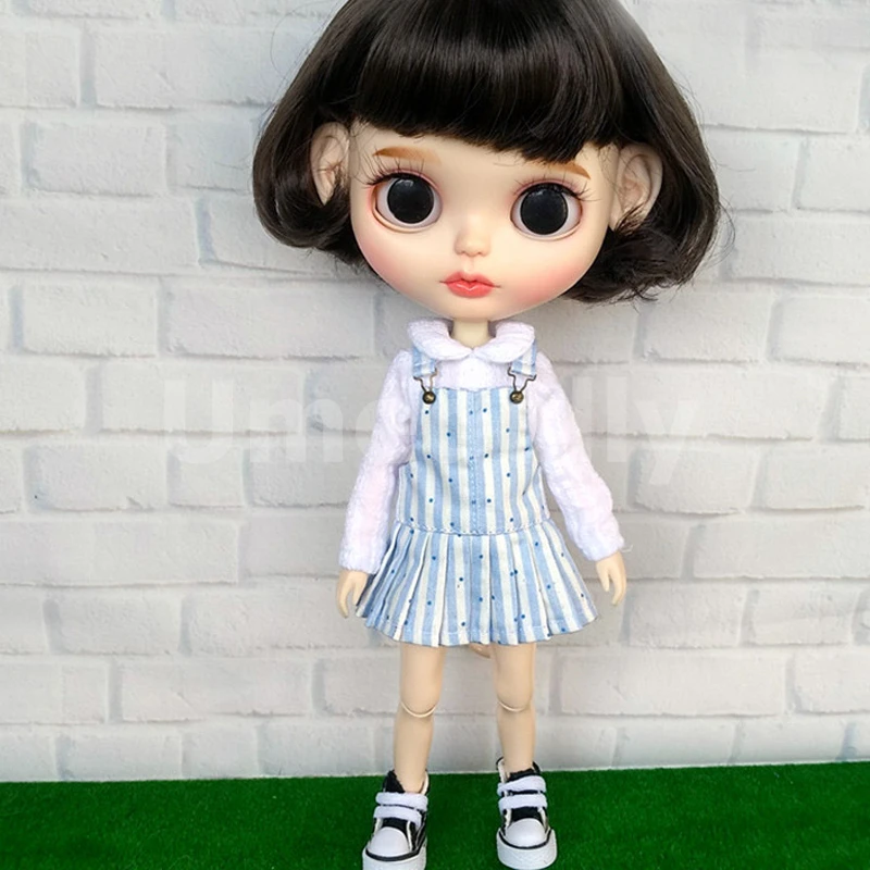 1 шт. красивые рубашки платье на бретельках для кукол Blyth Barbies Licca A11 OB24 OB27 1/6 BJD Momoko
