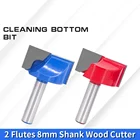 Фрезерный станок по дереву с 2 канавками, хвостовик 8 мм, 10 мм, 15 мм, 20 мм, 25 мм, 30 мм, 32 мм