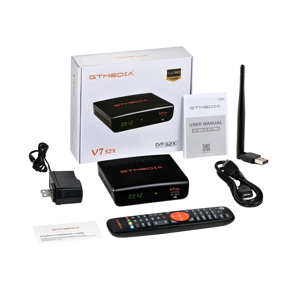Спутниковый ресивер GTMEDIA V8X H.265 DVB S2 S2X Buildin Wifi CA слот Scart ТВ-приставка GT MEDIA V7S 2X с Usb