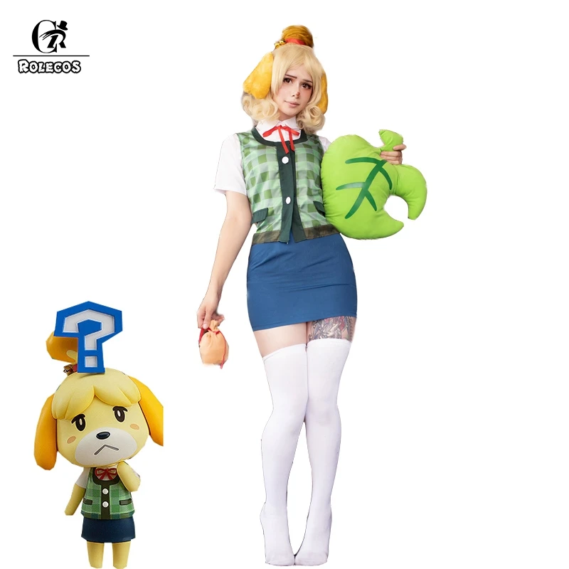 ROLECOS костюм для косплея по пересечению животных летний изабеля женский рубашка