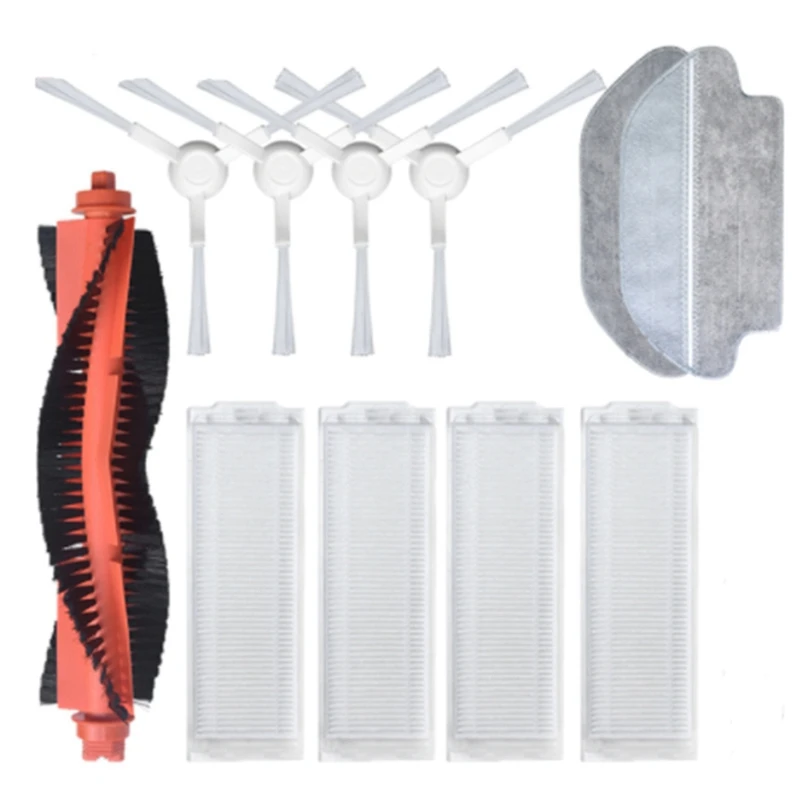 

Запчасти для робота-пылесоса Xiaomi Mijia Mop Pro STYTJ02YM/VIOMI V2 PRO/V3, основная/боковая щетка, фильтр НЕРА, насадка на швабру