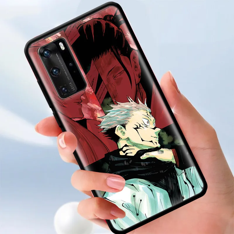 

Soft Case for Huawei P40 P30 P20 P10 Pro Plus Lite E Silicone Phone Shell For HUAWEI Mate 40 RS 20 10 Jujutsu Kaisen
