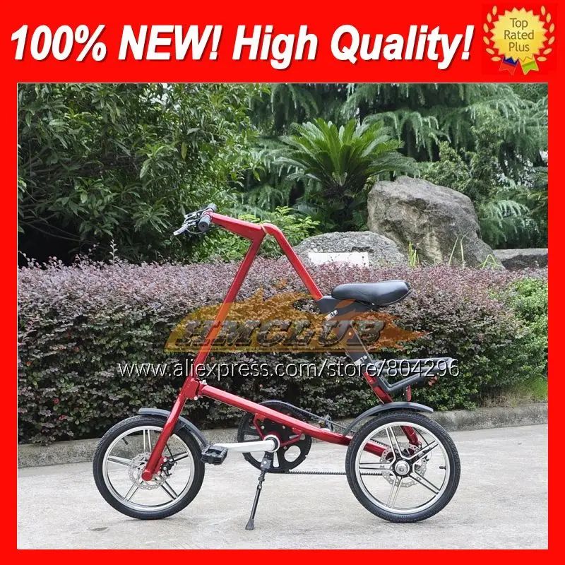 

Складной велосипед с фиксированной передачей, рама из алюминиевого сплава, двойное колесо с 5 спицами, с V-образным тормозом, 16 дюймов