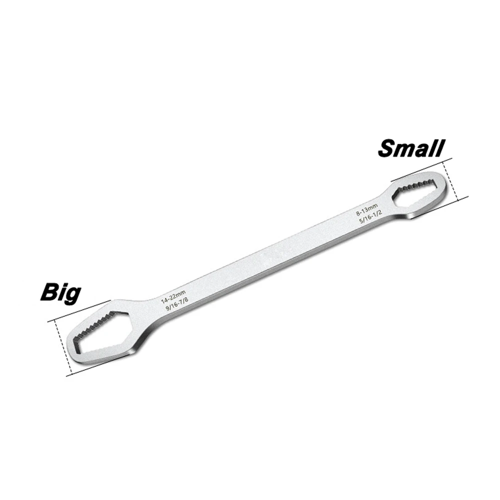 

Universal Wrench Adjustable Glasses Wrench 8-22mm Ratchet Spanner for Bicycle Motorcycle Car Repairing Tools