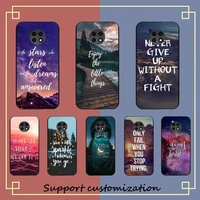 sentence quotes phone case for redmi note 8a 7 5 note8pro 8t 9pro note 6pro funda capa