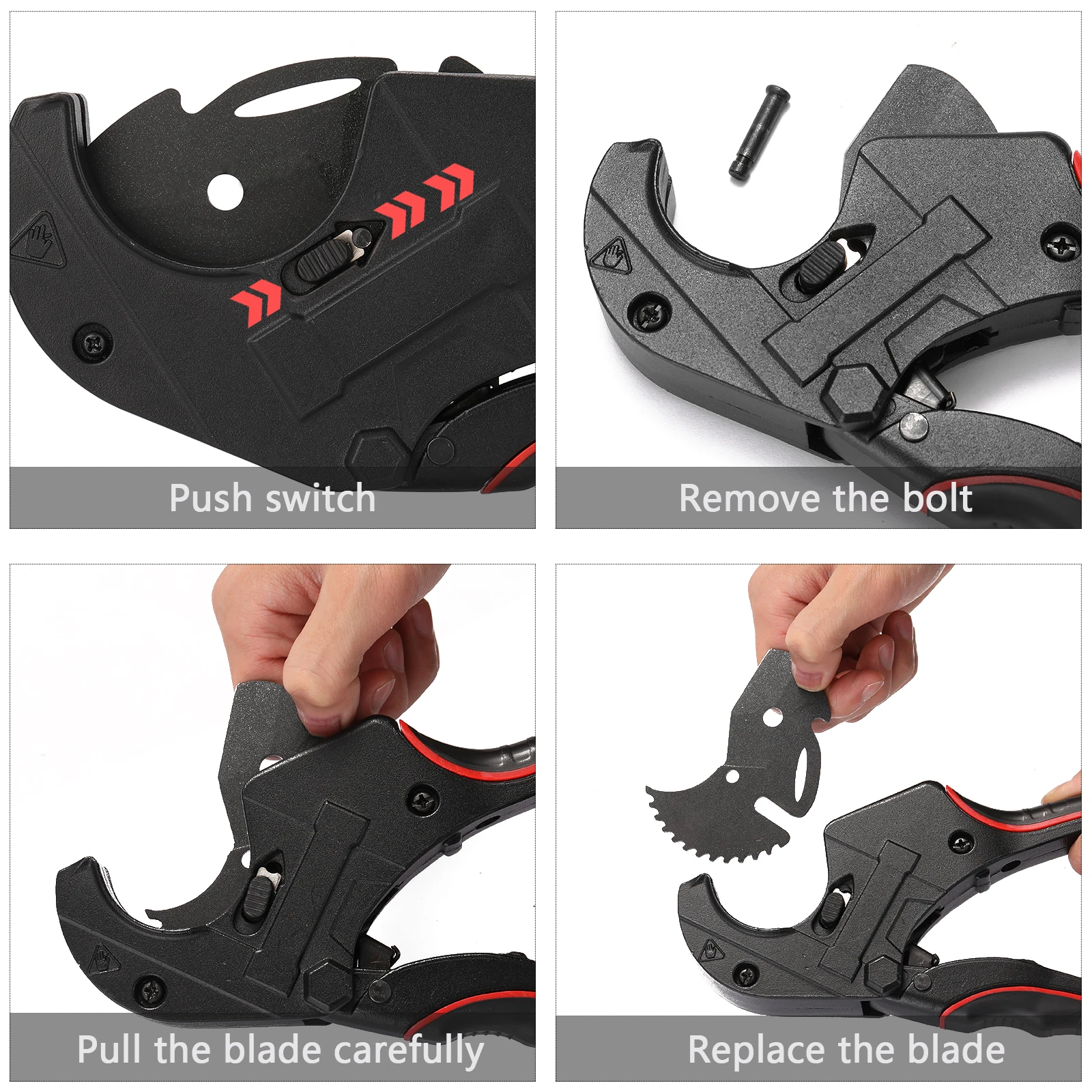 

PVC Pipes Cutters Scissors Aluminum Alloy Tube PVC Tube Cutter Steel Blade Up for Cutting PVC Pipes Hand Tools cutting tools