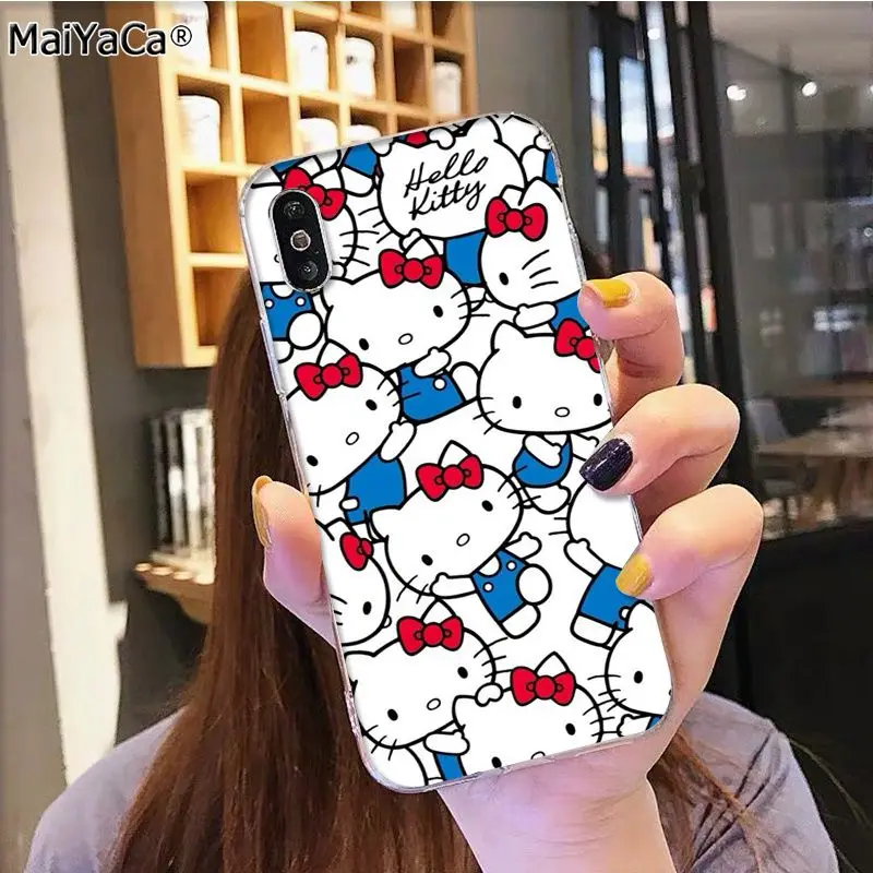 15 MaiYaCa Горячая модная hello kitty на продажу аксессуары для телефонов Чехол для iphone 11 pro 8 7 66S Plus X 5S SE XR XS MAX - Цвет: 15