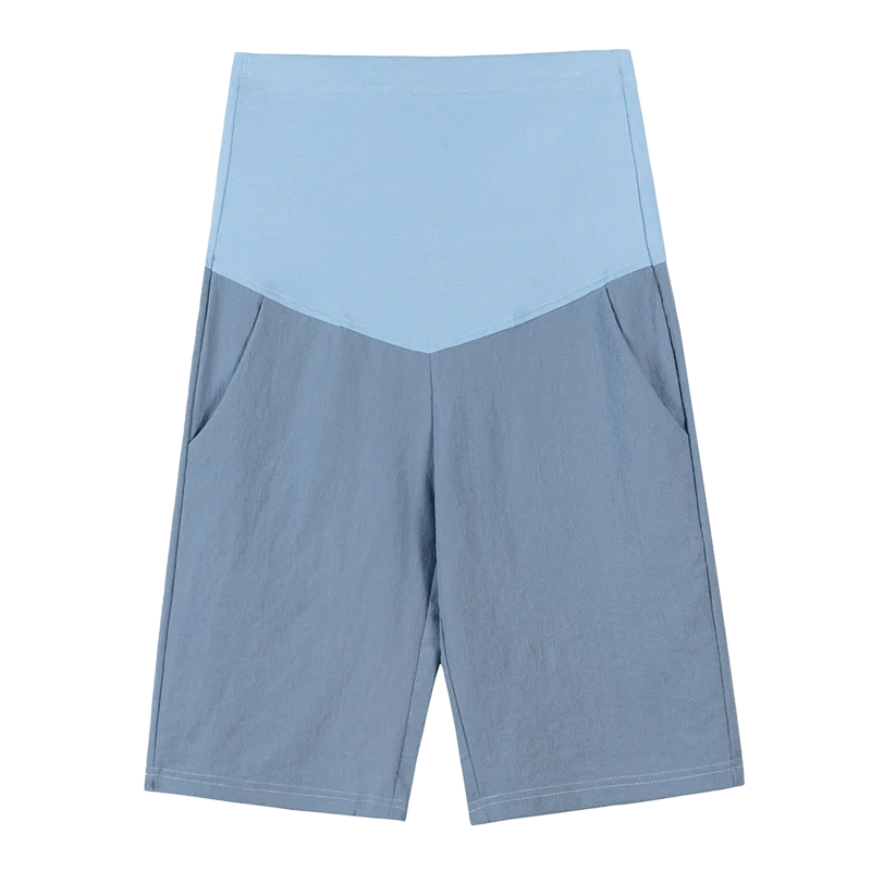 

3131# Summer Thin Cotton Maternity Shorts Elastic Waist Belly Half Pants Clothes for Pregnant Women Casual OL Pregnancy