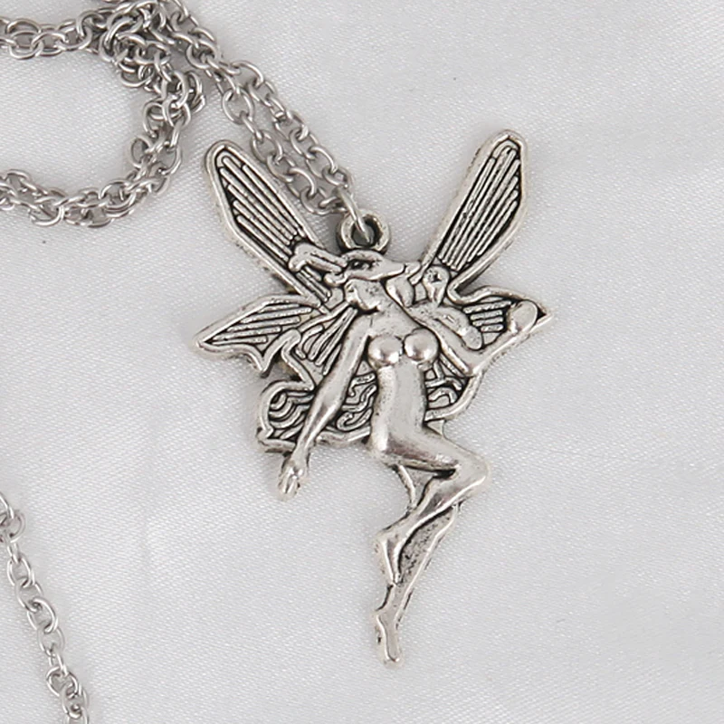 Женское винтажное ожерелье с подвеской ангельские крылья|Ожерелья подвеской| |