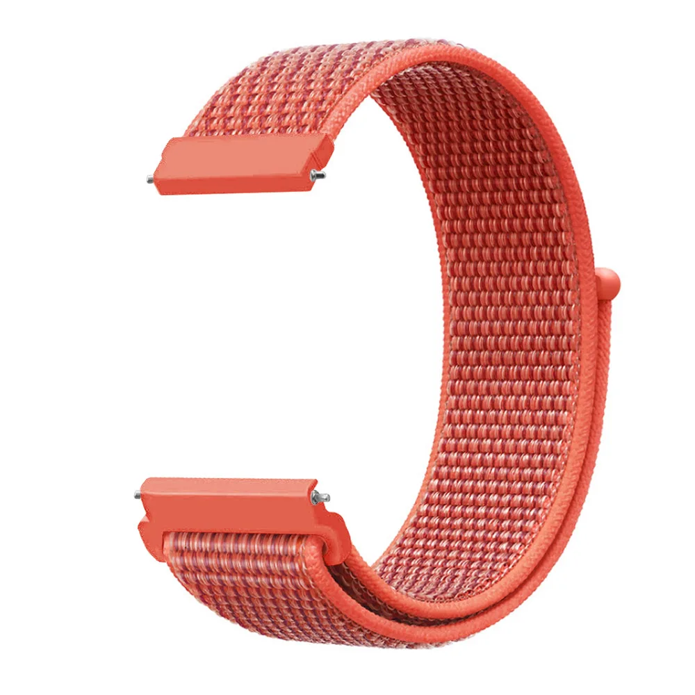 Nectarine 20 мм нейлоновый ремешок для часов Amazfit Bip, сменный ремешок для Xiaomi Huami Amazfit Bip, Молодежный браслет, тканый нейлоновый ремешок - Цвет ремешка: Nectarine