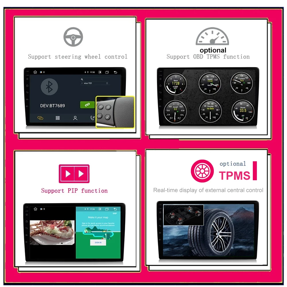 Carplay Android 13 Авто Радио Стерео Плеер Мультимедиа GPS навигация для Toyota Land Cruiser Prado 120