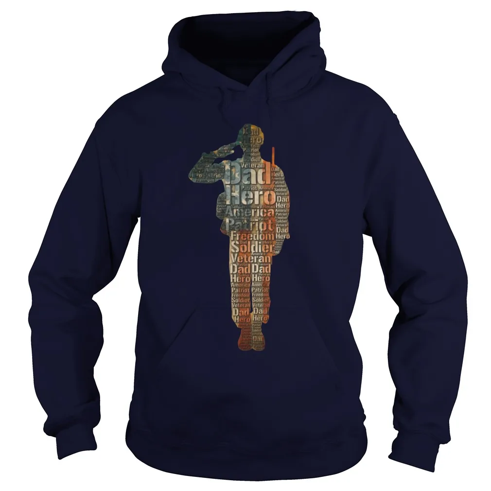 

Dad Hero Patriot Soldier Veteran Unisex Hoodie