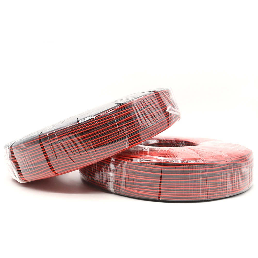 26AWG 2Pin Электрический провод красный черный кабель Луженая медная проволока пвх