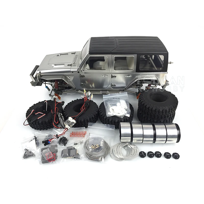 JDM 168 1/10 4*4 AWD Off-road RC Crawler Remote Control Car Model Light System Motor Without Servo TH19391-SMT5