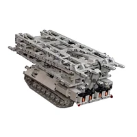 the building blocks are compatible with the lego tracked bridge electric remote control assembly model of high difficulty