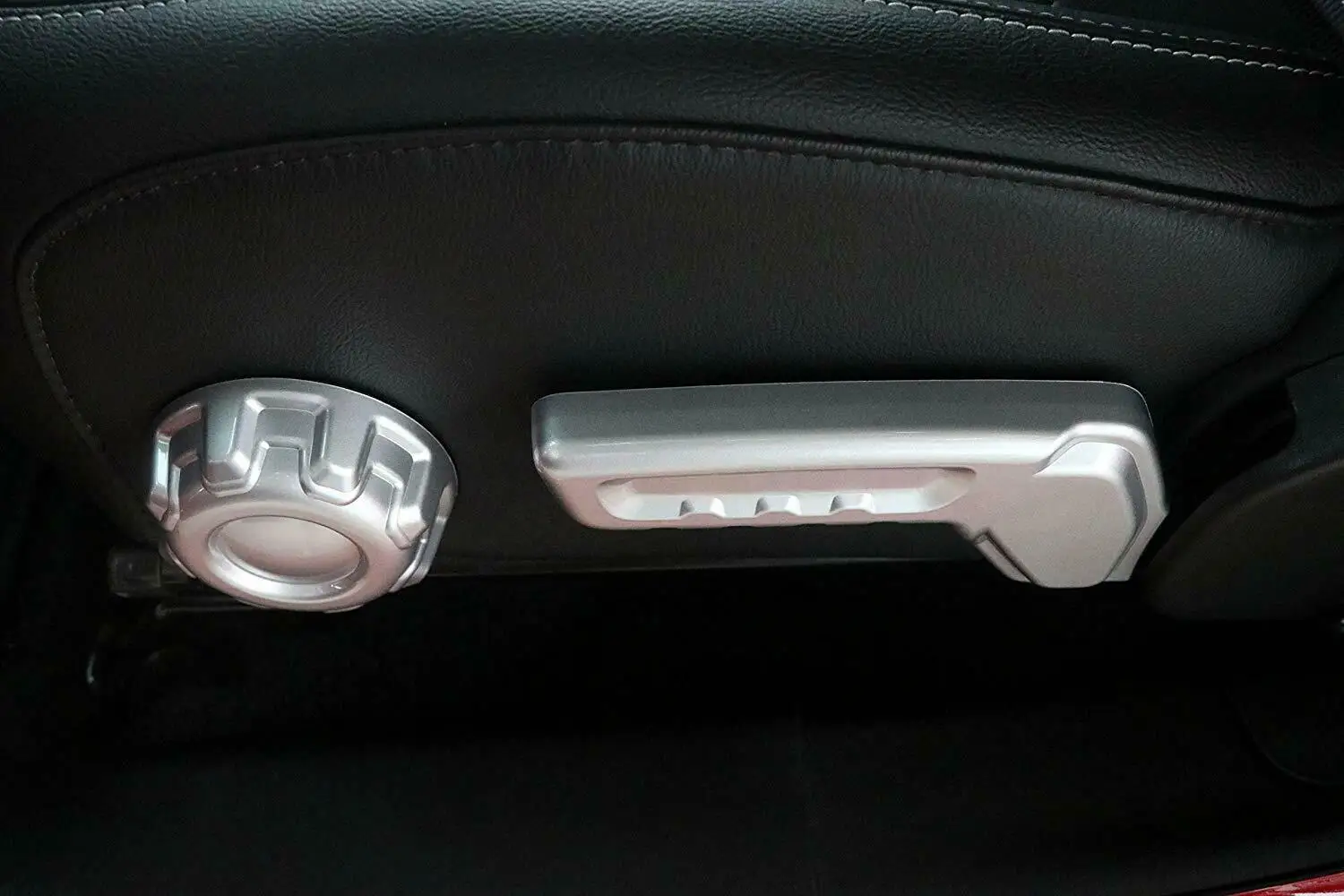 Красная кнопка регулировки сиденья панель ручка Крышка отделка Подходит 2018 для