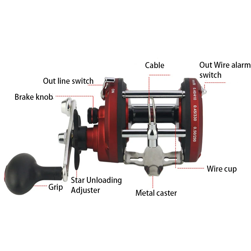 Yumoshi JR2000-3000 multiplier reels 13+1BB Feeder Carp large Fishing Reels Bait Casting Cast Drum Wheel metal bait reel | Спорт и