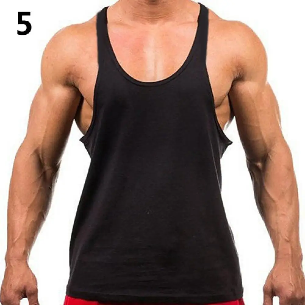 

Men's Fashion Sports Vest Soft Cotton Gym Tank Tops Sexy Outdoor Exercise Shirt