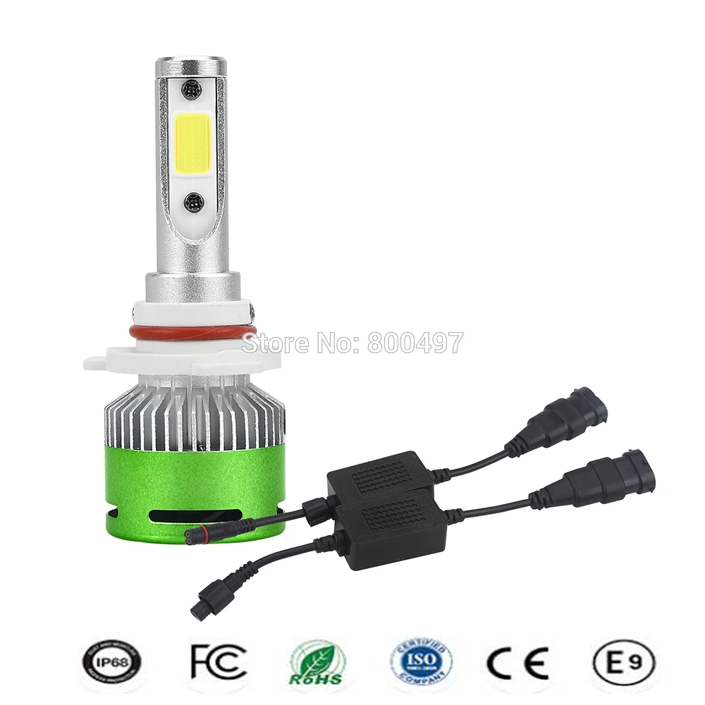 

New 9005 HB3 9006 HB4 LED COB High Power 48W 3600lm Super White Waterproof IP68 Headlight Fog Light Running Light Kit