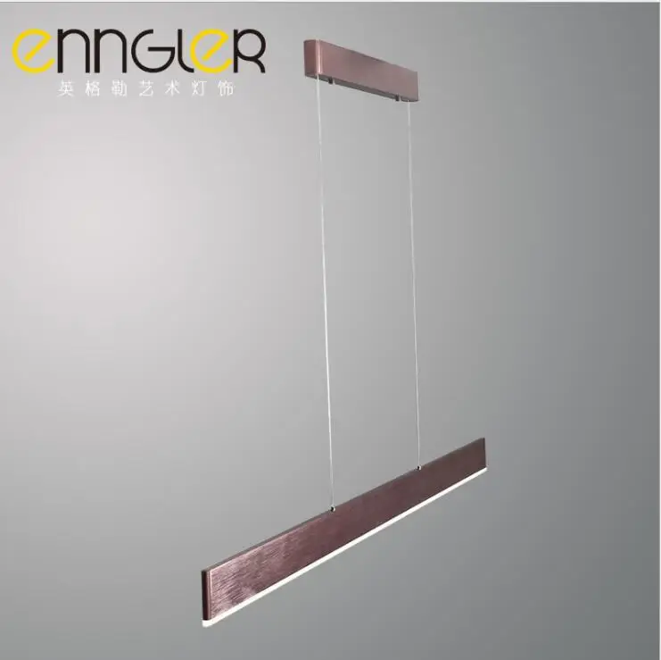 Офис минималистский современный светодиодный Люстра полосы офис люстра щеткой