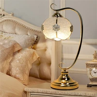 simple modern european table lamp bedroom bedside light wedding decoration led eye protection table lamp