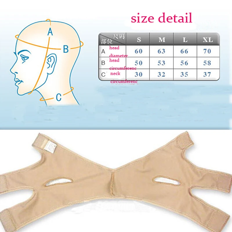 

Face V Shaper Facial Slimming Bandage Relaxation Lift Up Belt Shape Lift Reduce Double Chin Face Thining Band Massage Slimmer