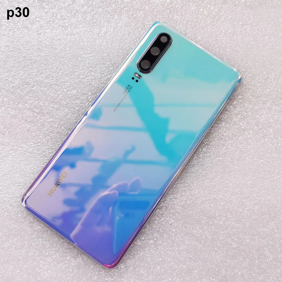 Для huawei P30, крышка батареи, стекло для двери, huosing, для huawei P30 Pro, задняя крышка с клеем, huawei P30Pro, заднее стекло - Цвет: P30   Crystal