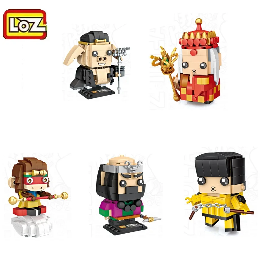 Лоз мини блоки Китайский Персонаж Строительные кирпичи для детей Гоку модель DIY