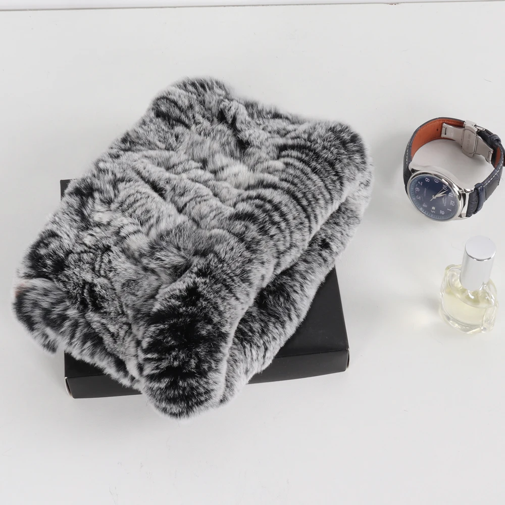 Новая мода из натурального меха шарфы накидки для женщин теплые зимние женские