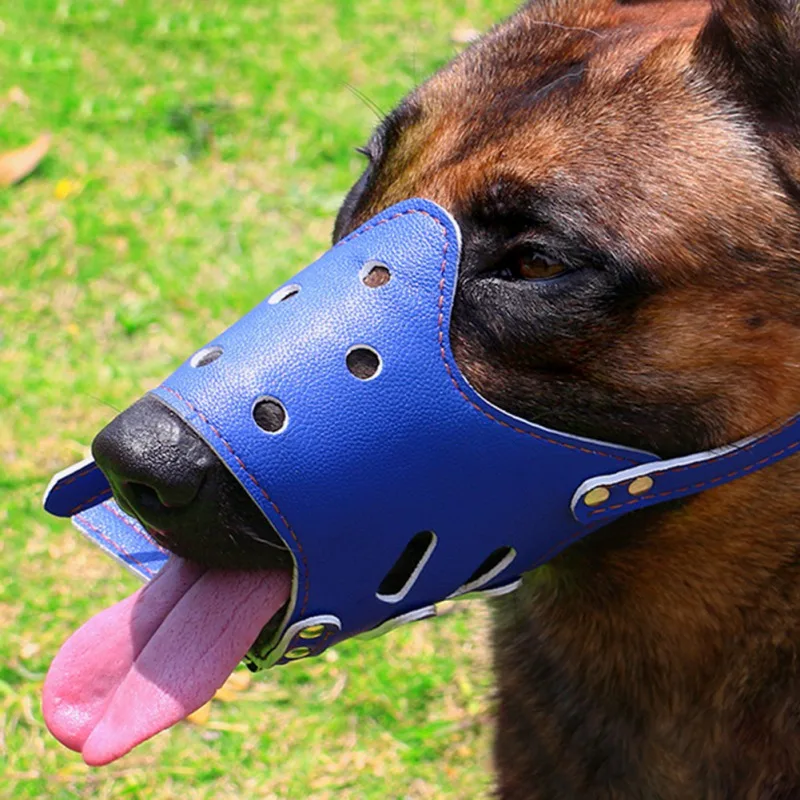 

Large Dog Muzzle Breathable Basket Muzzles Pet Dog Mask Bark Bite Mesh Mouth Muzzle For Yorkie Chihuahua Pet Dog