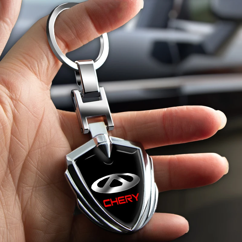 Автомобильный металлический брелок для ключей с одним кольцом для предотвращения потери для CHERY TIGGO 5 7 A1 A3 A5 QQ KIMO INDIS Pro EQ7 5x 3x 2021 и выше.
