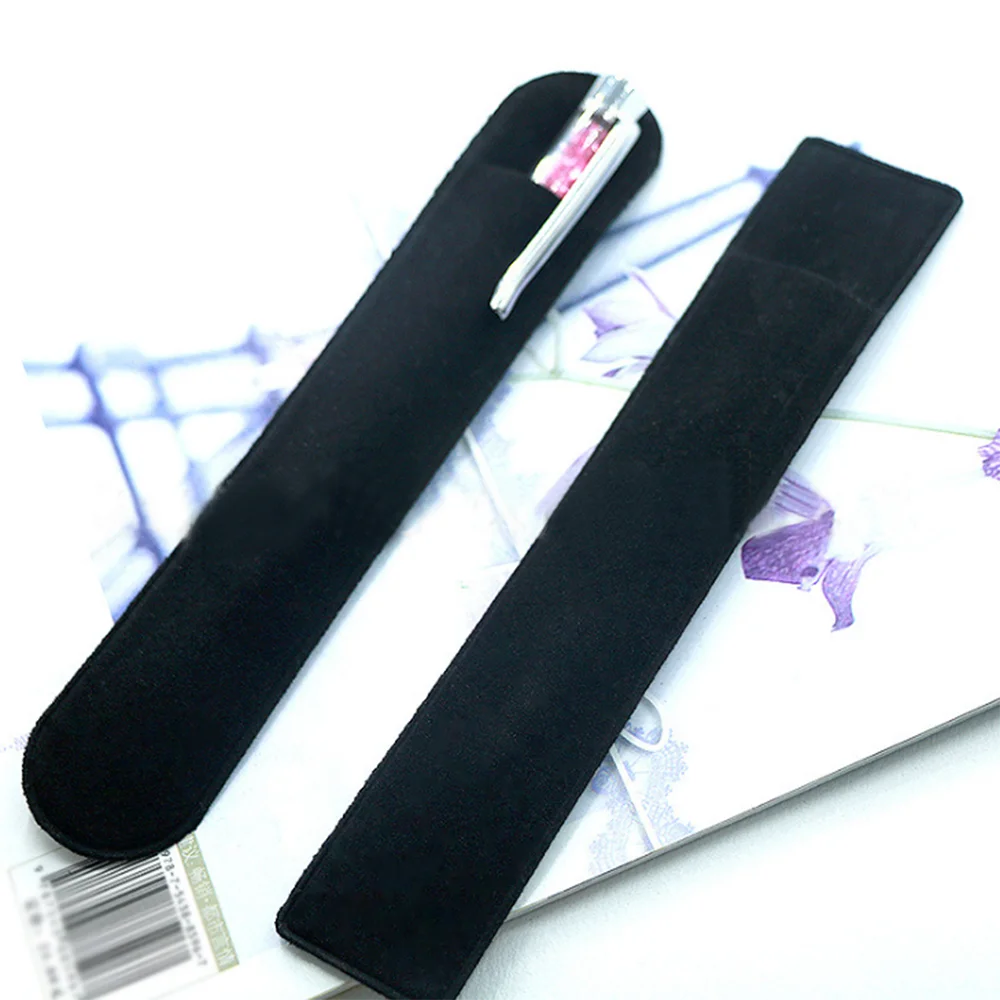 2 шт. креативный черный тканевый пенал в стиле ретро чехол для перьевой ручки
