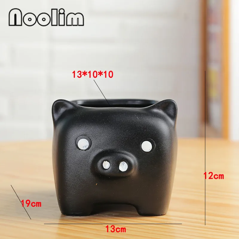 Animal Shape Flower Pot Ceramic Cartoon Cute Planter Nordic Modern Creative Succulents Scindapsus Bonsai Home Garden Decor | Дом и сад