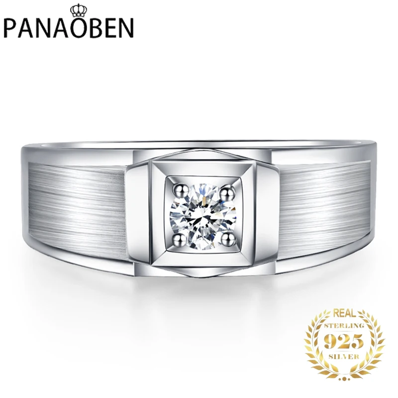 

Реальное 925 Стерлинговое Серебро, уникальное очарование, роскошные ювелирные изделия, обручальное кольцо с бриллиантами, изысканный элеган...