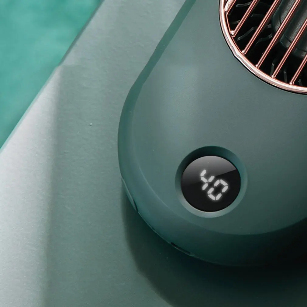 

Oudoor Hot Sale Usb Charging Hanging Neck Small Fan Retro Mini Handheld Silent Lazy Sports Portable Electric Fan