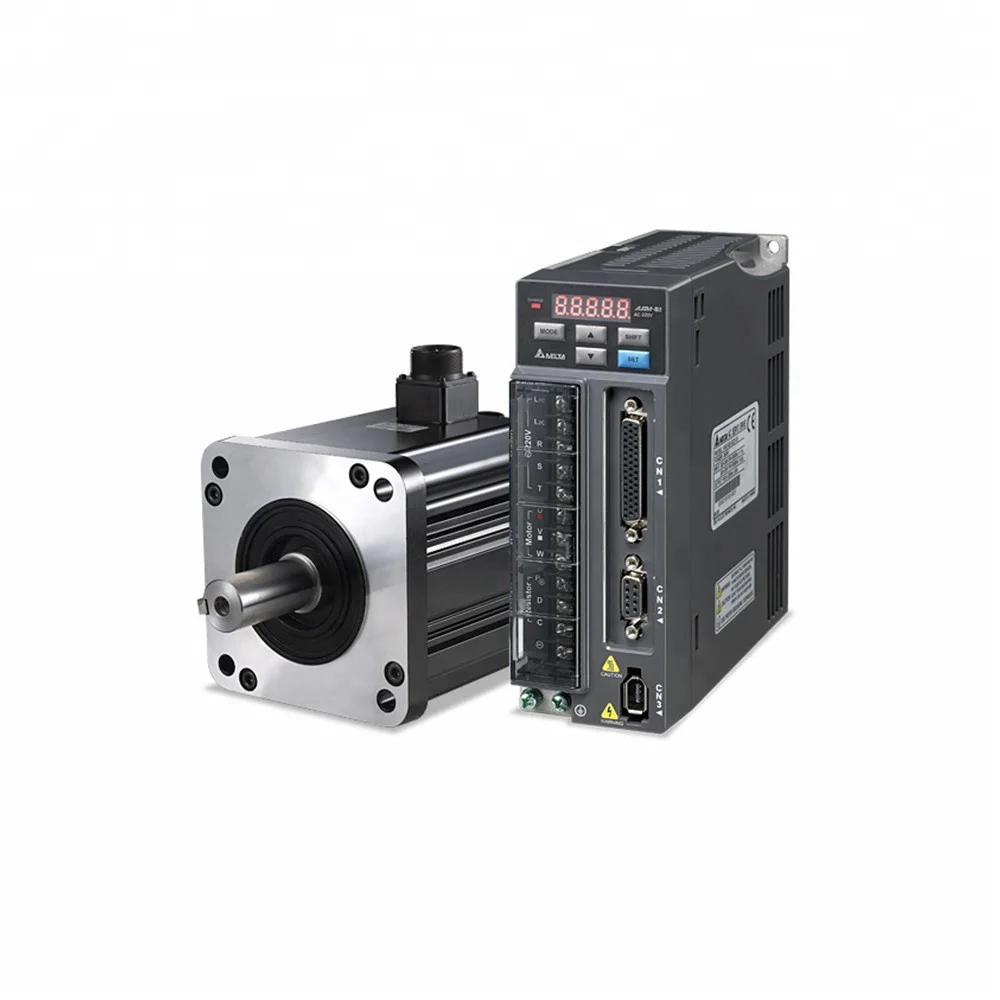

Delta ASDA-B2 Series 1KW ac servo motor and drive ASD-B2-1021-B servo drive ECMA-E21310RS servo motor set sale