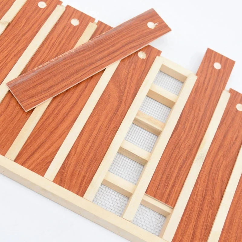 

Wood Queen Bee Storage Device Beehive Cage Frame for Queen Rearing Box Kit