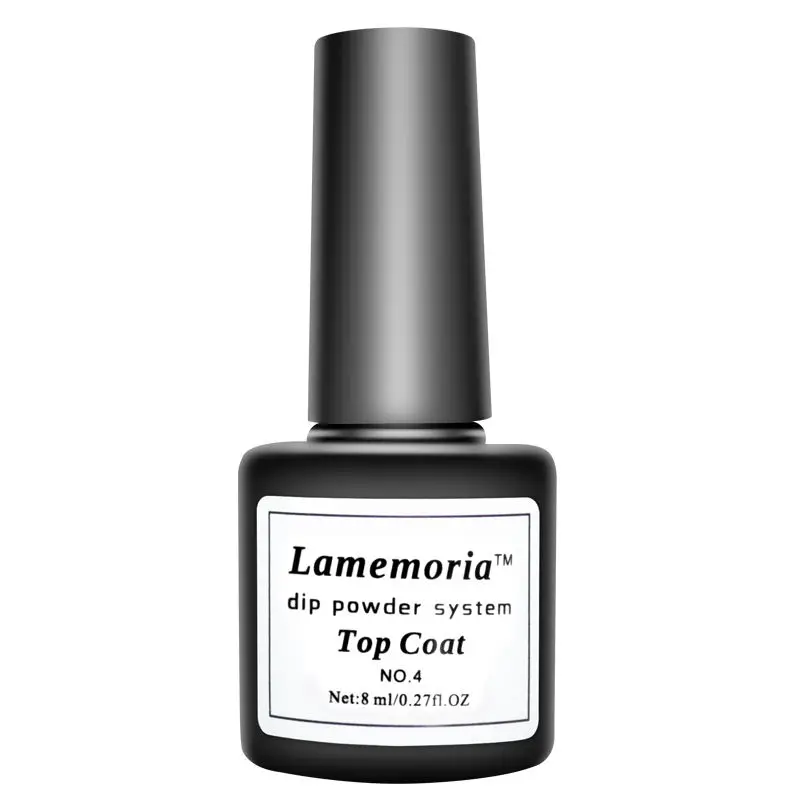 Top Coat Погружающаяся Порошковая голографическая пыль украшения для дизайна ногтей без лампы вылеченная 10 г все для маникюра ногтей блестящая пудра - Цвет: Top Coat