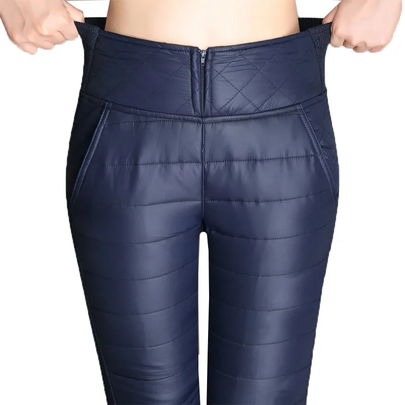 Брюки карандаш женские с хлопковой подкладкой и высокой талией батальных