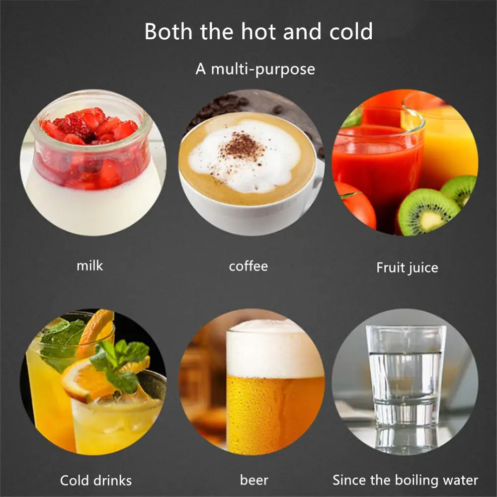 

Tainless Steel Portable Mug Cup Double Wall Travel Tumbler Coffee Mug Tea Cup With Silicone Lids & Sleeves Stainless Steel 500ml