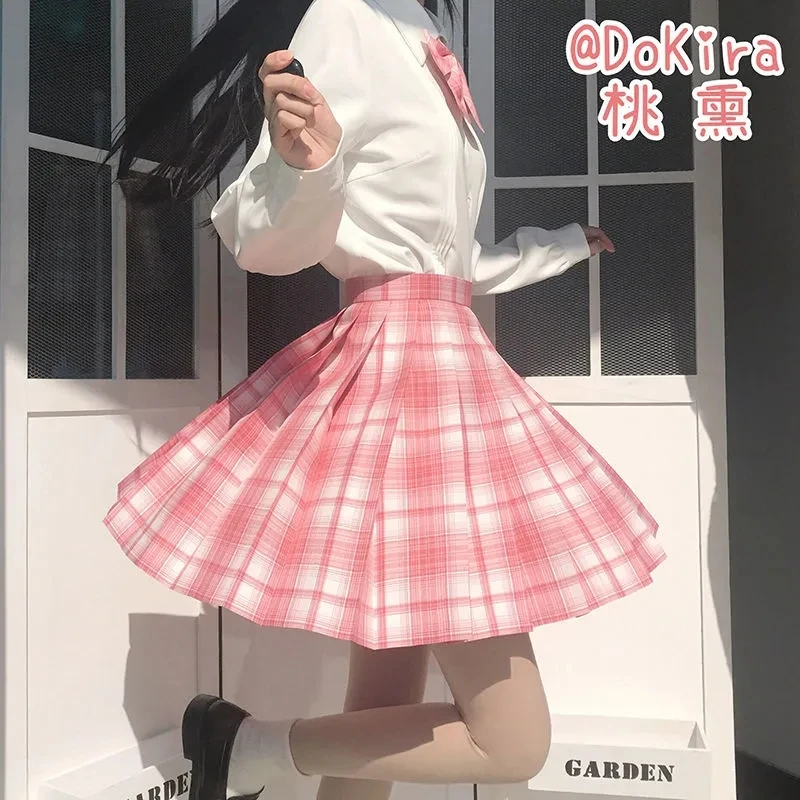 

Women Red Black Pink Gothic Pleated Plaid Skirt Summer High Waist Korean Harajuku Japanese Cute Sexy Mini A-line Skirts Cosplay