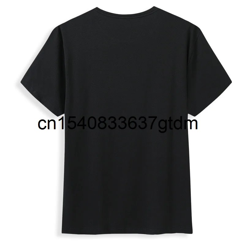 

2021 summer fashion men's fat plus size black printed round neck short sleeve