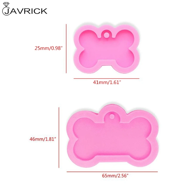 Silicone Bone Shape Pendant Resin Mold DIY Dog Tag Shaped Keychain Casting Crafting Tools | Украшения и аксессуары